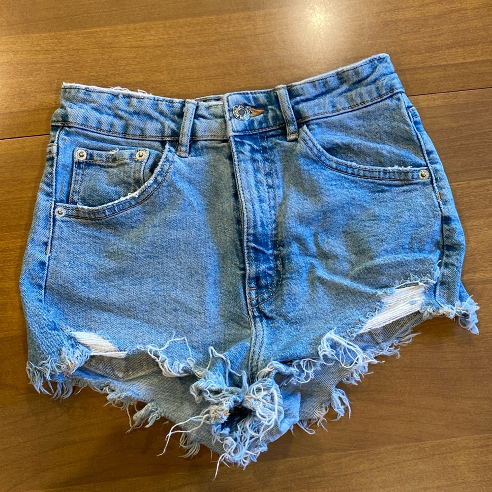 ZARA jean shorts.  US size 0.